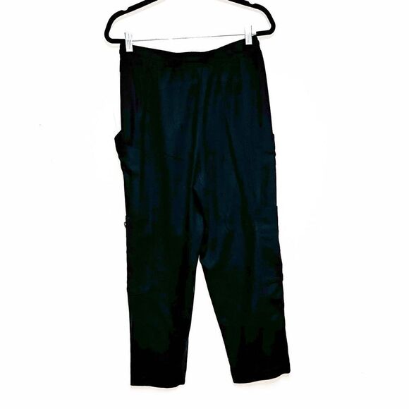 NWT Anthropologie Joie Navy Linen Pull on Relaxed Cargo Ankle Pants Womens Sz M - Picture 4 of 8